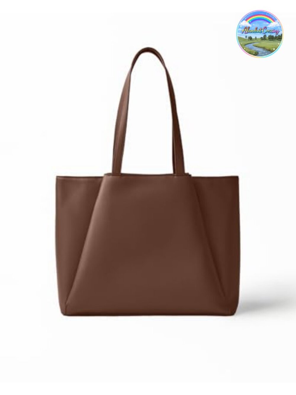 Vegan Leather Laptop Tote Bag for Women 15.6in Work Briefcase